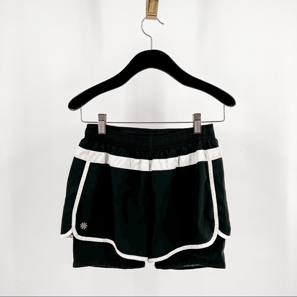 Athleta Hana Running Biker Shorts Built In Compression Shorts